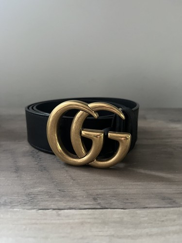 Gucci leather belt with the