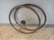 mozzi Campagnolo Record  coppia ruote cerchi Mavic GP 4 tubolari corsa 