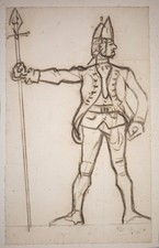 Caran D'ache (1858 - 1909) grande disegno certificato del maestro francese