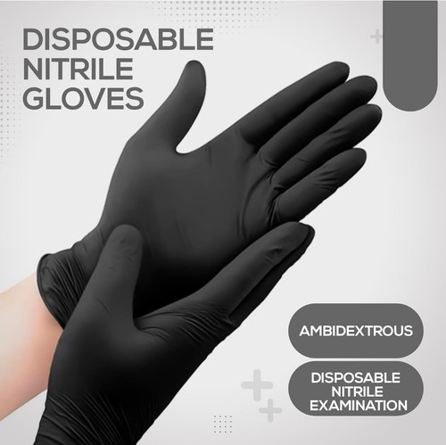 Guanti monouso nitrile nero - guanti,