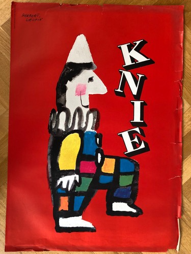 Affiche cirque knie clown - affiche,
