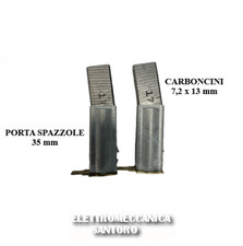 KIT SPAZZOLE 7,2x13 PORTASPAZZOLE RICAMBIO MOTORE IDROPULITRICE ANNOVI REVERBERI