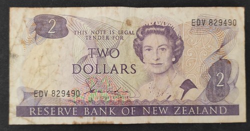 Nuova zelanda banconota 2 - banconota, da