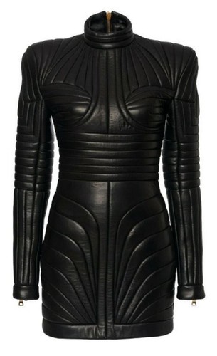 Cappotto donna pura - pelle, nero