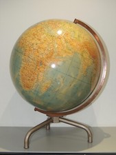 ANTICO MONDO GLOBO TERRA, GB PARAVIA, DISEGNATO DA C.BOEHMER, PRIMI XX
