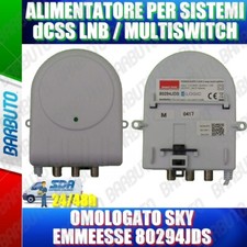 ALIMENTATORE PER SISTEMI dCSS LNB / MULTISWITCH OMOLOGATO SKY EMMEESSE 80294JDS