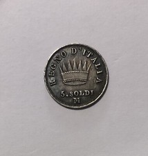 Stati preunitari: Regno d'Italia 5 soldi 1813 Milano - Napoleone - BB+