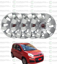 KIT 4 SET COPRICERCHI BORCHIE COPPA RUOTA PER FIAT PANDA 312 12>13>DIAMETRO D14"