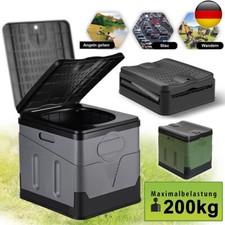 WC da Campeggio Pieghevole con Coperchio 150KG WC WC Mobile Toilette Campeggio