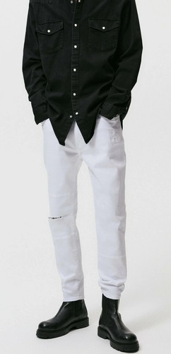 Jeans uomo zara ginocchia - jeans,