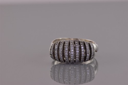 Anello fascia argento - in,