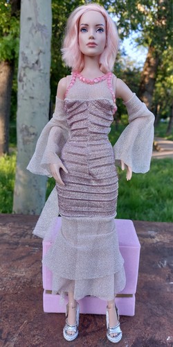 Ooak vestito bambola fatto - vestito, a