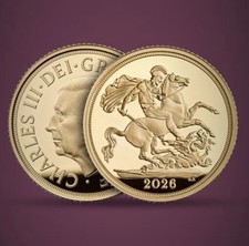 The Sovereign 2026 Gold Proof CoinLimited Edition 3000. Sterlina Oro