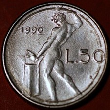 Italy 50 Lire 1990 KM# 95.1