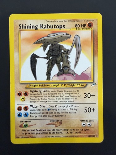 Pokemon 2002 shining kabutops - pokemon,