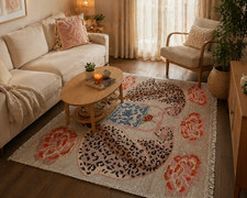 Tappeto design leopardato