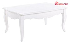 TAVOLO Tavolino da divano legno bianco 90x60 h40 sala shabby chic