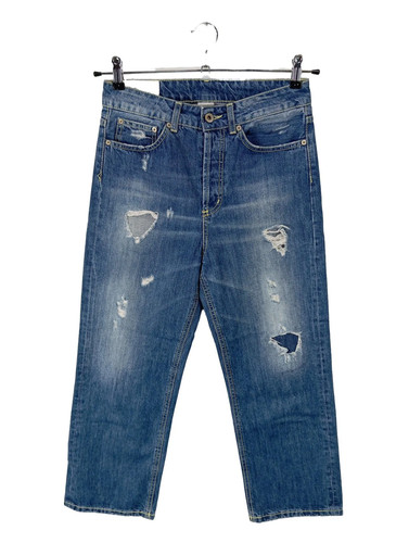 Jeans dondup gamba dritta blu - gamba,