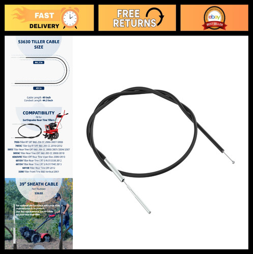 Ricambio cavo motozappa - , per