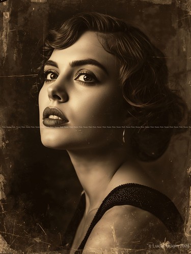 Foto ritratto donna antico - a4,