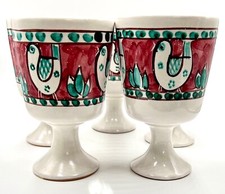 SET 5 CALICI GALLO IN CERAMICA