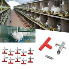 100PCS Irrigatore Coniglio Capezzolo Abbeveratoio Mangiatoia Automatica Fontana Acqua per Ferr