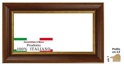 Cornice noce filo oro legno - filo,