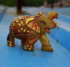 Grande Svendita Grigio Giada Avventurina Elefante 1169 CT Singolo Beige Art Work