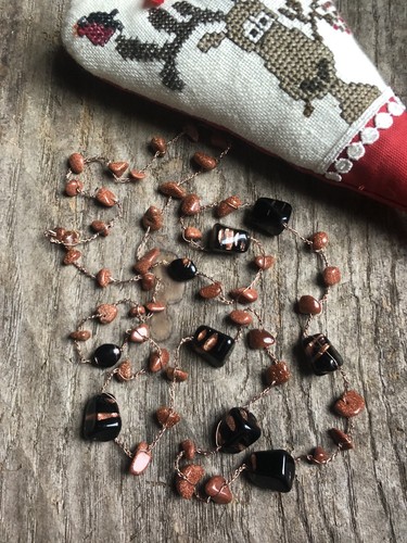 Collana lunga realizzata