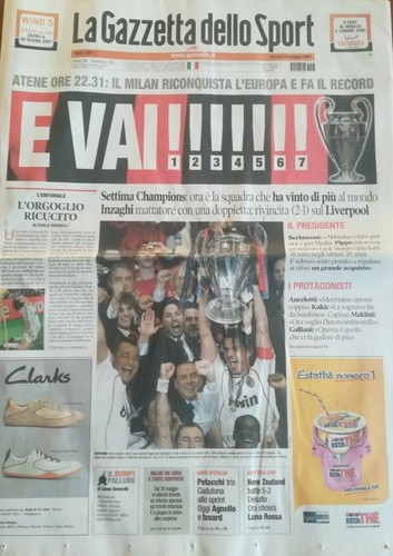 Gazzetta dello sport milan - dello,