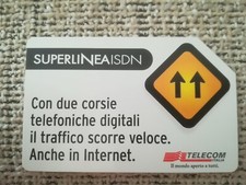 Scheda Carta Telefonica Telecom 31/12/01 Lire 5000 phonecard superlinea isdn