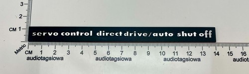 Distintivo marantz 6300 servo - marantz,