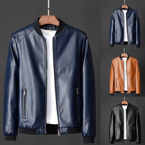 Giacca uomo ecopelle slim fit - uomo,
