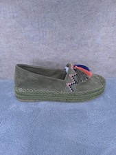 Coura Espadrillas Donna Pelle Fondo in corda Tg 41 Verde