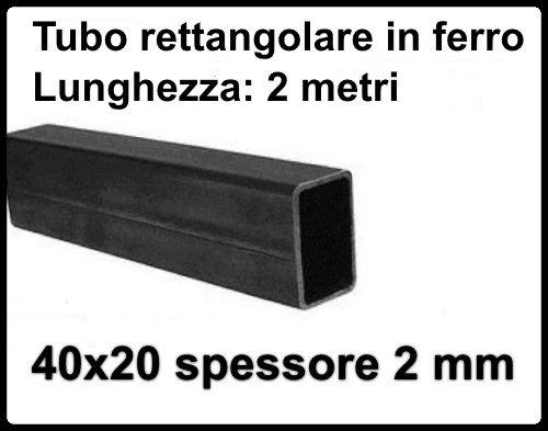 Tubo rettangolare ferro - tubo,