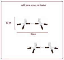 set 2 barra a muro per