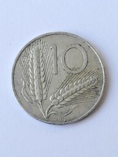 Moneta 10 lire del 1952 della