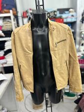 Paoloni Giacca In Pelle Uomo Man Tg48 Beige LLV1178