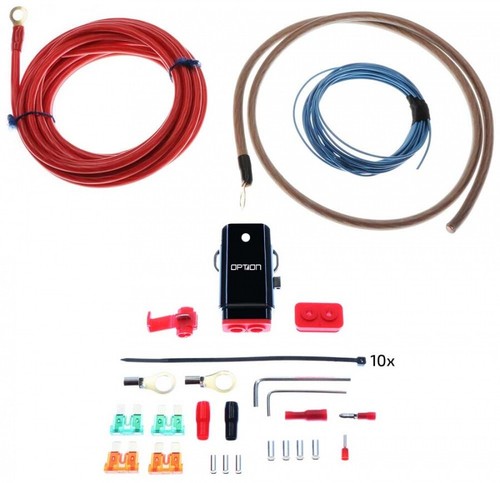 Kit cavi 10mmq - rame, completo