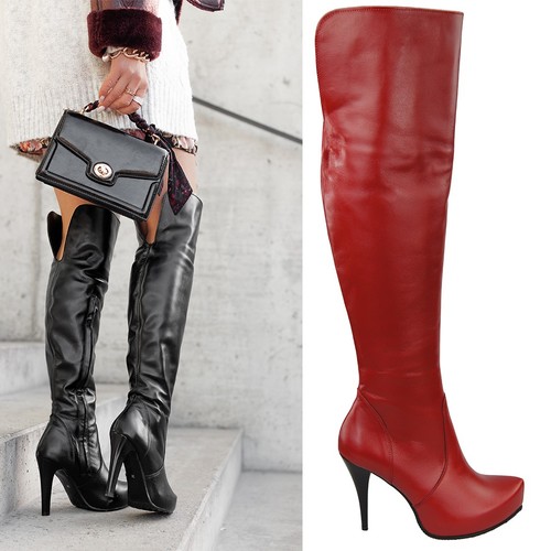 Scarpe stivali donna - , tomaia
