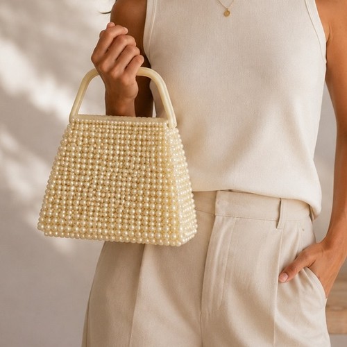 Borsa mano vintage con - borsa,