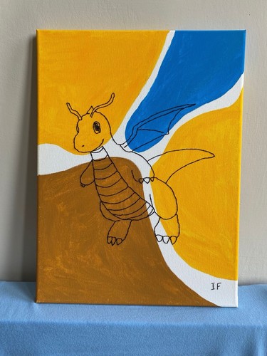 Dragonite pokémon quadro - pokémon, |