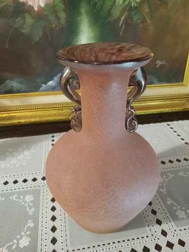 Vaso vetro testurizzato stile