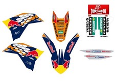 kit adesivi grafiche moto ktm exc sx rb blu