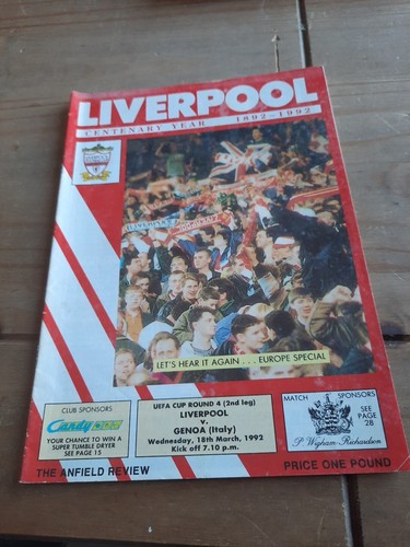 Liverpool genoa coppa uefa - coppa,