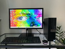 POSTAZIONE COMPLETA PC DELL I5 16GB SSD TASTIERA MOUSE MONITOR 22" FULL HD WIFI