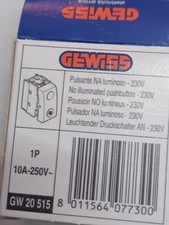 GEWISS SYSTEM PULSANTE GW20522-GW20523 PULSANTE LUMINOSO GW20515 TIRANTE GW20018