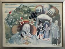 Vincenzo Muscatello (Pieve di Compito 1941 Lucca 2014) QUADRO CORNICE LITOGRAFIA