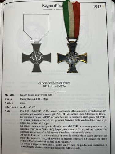 Medaglia armata 1940 mori - armata,