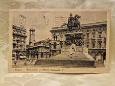 Cartolina Milano Monumento a Vittorio Emanuele 2 1946 AR1341 ^